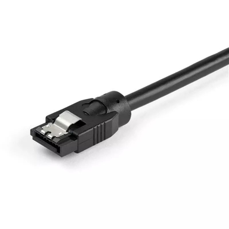 StarTech.com 0,3 m ümmargune SATA-kaabel, 0,3 m, SATA III, SATA 7-kontaktiline, SATA 7-kontaktiline, isane/isane, must