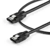 StarTech.com 0,3 m ümmargune SATA-kaabel, 0,3 m, SATA III, SATA 7-kontaktiline, SATA 7-kontaktiline, isane/isane, must