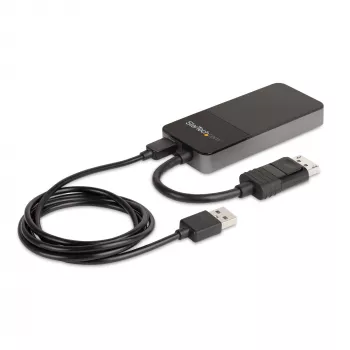 StarTech.com 3 pordiga mitme monitori adapter - DisplayPort 1.4 kuni 3x 4K DisplayPort video jaotur - kahe- või kolmekordne 4K - süle-/lauaarvuti DisplayPort MST jaotur mitme monitori jaoks - ainult Windowsi arvutitele