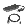 StarTech.com 3 pordiga mitme monitori adapter - DisplayPort 1.4 kuni 3x 4K DisplayPort video jaotur - kahe- või kolmekordne 4K - süle-/lauaarvuti DisplayPort MST jaotur mitme monitori jaoks - ainult Windowsi arvutitele