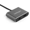 StarTech.com USB-C multipordiga videoadapter - 4K 60Hz USB-C HDMI 2.0 või Mini DisplayPort 1.2 monitoriadapter - USB USB-C 2-ühes kuvarimuundur HDMI/MDP HBR2 HDR - TB3-ühilduv