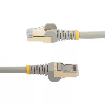 StarTech.com 1,5 m CAT6a Etherneti kaabel – 10 Gigabit varjestatud haakumiskindla RJ45 pistikuga 100W PoE paigaldusjuhe – 10GbE STP võrgukaabel tõmbetugevdusega – hall individuaalselt testitud/juhtmestus UL sertifitseeritud/TIA