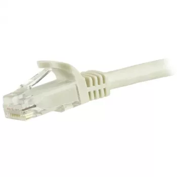 StarTech.com 1,5 m CAT6 Etherneti kaabel – valge CAT 6 Gigabit Etherneti juhe – 250 MHz 100 W PoE RJ45 UTP võrgu-/paigakaabel, haakumisvastane, tõmbetõkestusega, eraldiseisvalt testitud