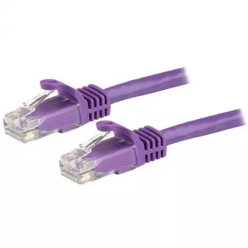StarTech.com 1,5 m CAT6 Etherneti kaabel – lilla, CAT 6 Gigabit Etherneti juhe – 250 MHz, 100 W PoE, RJ45, UTP võrgu-/paigaldusjuhe, takerdumisvastane, tõmbetugevdusega, individuaalselt testitud