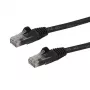 StarTech.com 1,5 m CAT6 Etherneti kaabel – Must CAT 6 Gigabit Etherneti juhe – 250 MHz 100 W PoE RJ45 UTP võrgu-/patch-kaabel, tõmbekindel, tõmbevähendusega, individuaalselt testitud