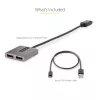 StarTech.com DP Dual HDMI MST HUB-ile – Dual HDMI 4K 60Hz – DisplayPort mitme monitori adapter 1 jala / 30 cm kaabliga – DP 1.4 mitme voo transpordi jaotur, DSC | HBR3 – DP HDMI jaoturiks