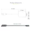 StarTech.com DP Dual HDMI MST HUB-ile – Dual HDMI 4K 60Hz – DisplayPort mitme monitori adapter 1 jala / 30 cm kaabliga – DP 1.4 mitme voo transpordi jaotur, DSC | HBR3 – DP HDMI jaoturiks