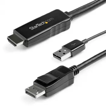 StarTech.com 3 m (9.8 jalga) HDMI-DisplayPort-kaabel – 4K 30 Hz