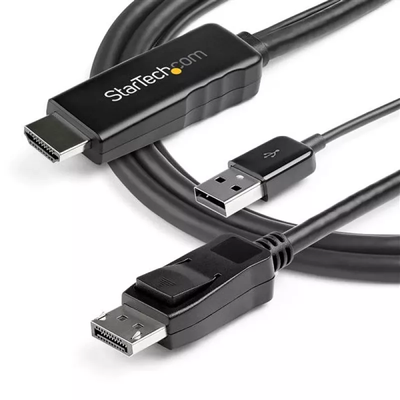 StarTech.com 3 m (9.8 jalga) HDMI-DisplayPort-kaabel – 4K 30 Hz