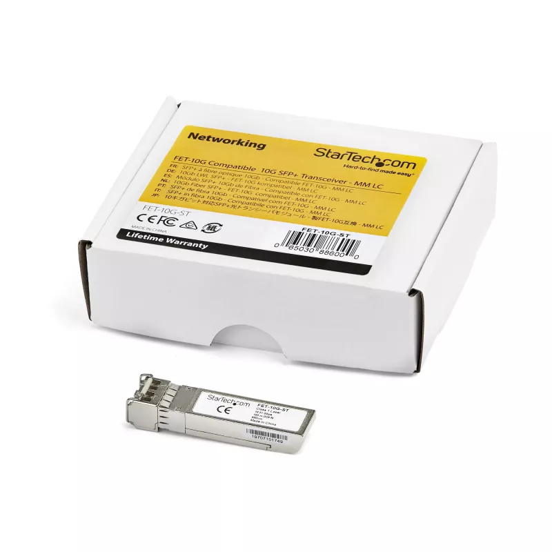StarTech.com Cisco FET-10G ühilduv SFP+ moodul - 10GBASE-USR - 10GbE mitmemoodiline fiiberoptiline MMF vastuvõtja - 10GE Gigabit Ethernet SFP+ - LC 300m - 850nm - DDM Cisco Nexus 2000