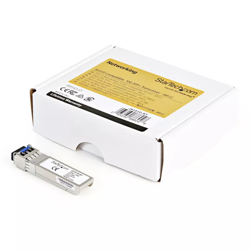 StarTech.com HPE J9151D ühilduv SFP+ moodul - 10GBASE-LR - 10GbE ühemoodiline fiiberoptiline transiiver - 10GE gigabit Ethernet SFP+ - LC 10km - 1310nm - DDM HPE 2540, 2920, 2930M