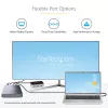 StarTech.com 4 sahtliga Thunderbolt 3 NVMe-korpus M.2 NVMe SSD-draividele, 1x DisplayPort-video / 2x TB3 allavoolu porti, 40 Gbit/s, 72 W toiteplokk, väline kõvakettakorpus