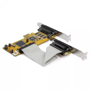StarTech.com 8 pordiga PCI Express RS232 jadaadapterkaart, PCIe RS232 jadakaart, 16C1050 UART, madala profiiliga jada DB9 kontroller/laienduskaart, 15 kV ESD kaitse, ainult Windows – TAA