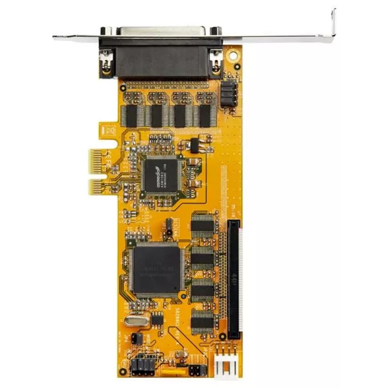 StarTech.com 8 pordiga PCI Express RS232 jadaadapterkaart, PCIe RS232 jadakaart, 16C1050 UART, madala profiiliga jada DB9 kontroller/laienduskaart, 15 kV ESD kaitse, ainult Windows – TAA