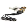 StarTech.com 8 pordiga PCI Express RS232 jadaadapterkaart, PCIe RS232 jadakaart, 16C1050 UART, madala profiiliga jada DB9 kontroller/laienduskaart, 15 kV ESD kaitse, ainult Windows – TAA