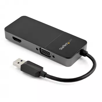 StarTech.com USB 3.0 HDMI ja VGA adapter - 4K/1080p USB tüüp-A kahe monitori mitmepordiline adaptermuundur - väline videograafikakaart mitme ekraani jaoks - mitme kuva USB-adapter