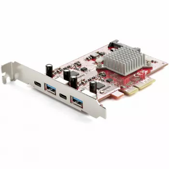 StarTech.com 4-pordiline USB PCIe-kaart – 10 Gbps USB PCI Express laienduskaart kahe kontrolleriga – 2x USB-C ja 2x USB-A porti (USB 3.2/3.1 Gen 2) – USB/USB-C PCI-e kaart – täisprofiil