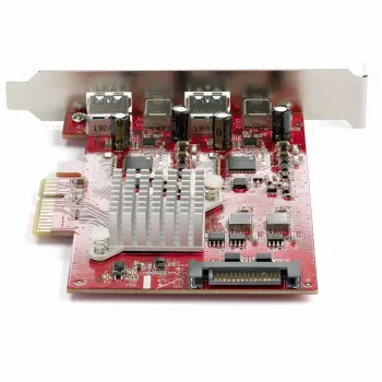 StarTech.com 4-pordiline USB PCIe-kaart – 10 Gbps USB PCI Express laienduskaart kahe kontrolleriga – 2x USB-C ja 2x USB-A porti (USB 3.2/3.1 Gen 2) – USB/USB-C PCI-e kaart – täisprofiil
