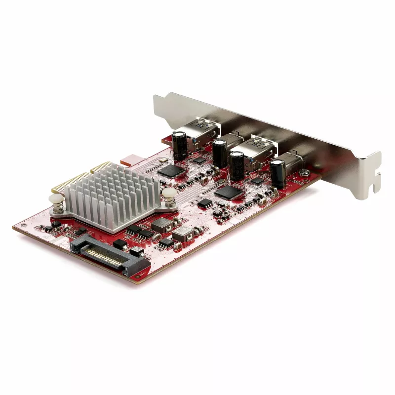 StarTech.com 4-pordiline USB PCIe-kaart – 10 Gbps USB PCI Express laienduskaart kahe kontrolleriga – 2x USB-C ja 2x USB-A porti (USB 3.2/3.1 Gen 2) – USB/USB-C PCI-e kaart – täisprofiil