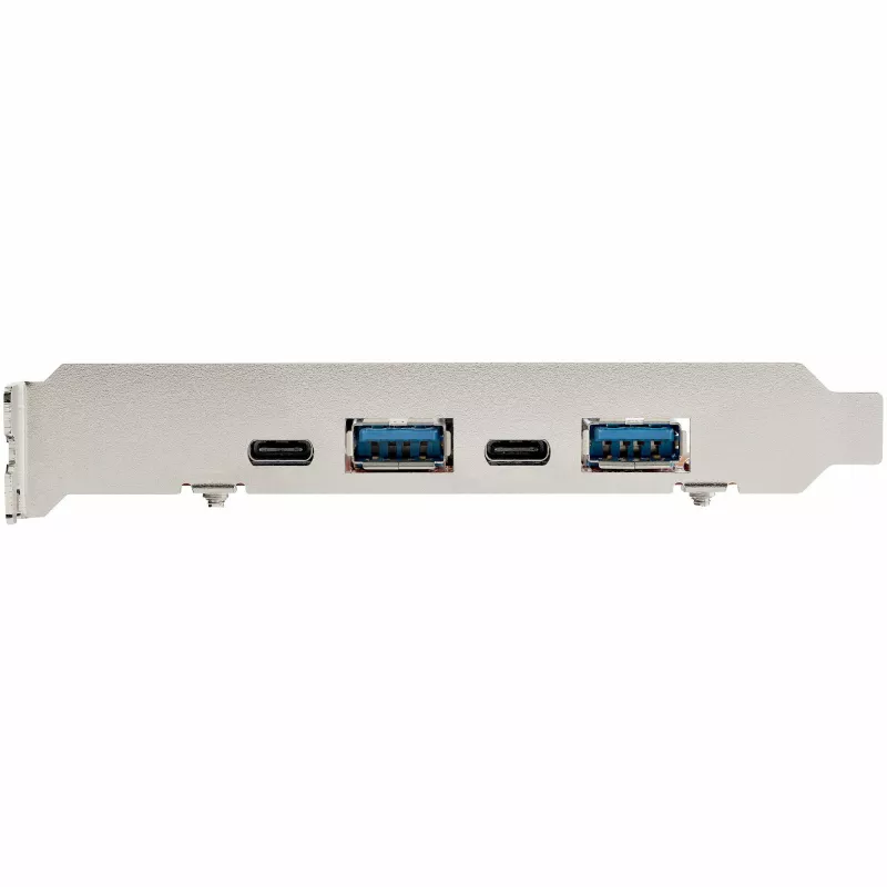 StarTech.com 4-pordiline USB PCIe-kaart – 10 Gbps USB PCI Express laienduskaart kahe kontrolleriga – 2x USB-C ja 2x USB-A porti (USB 3.2/3.1 Gen 2) – USB/USB-C PCI-e kaart – täisprofiil