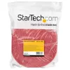 StarTech.com 100ft konks- ja silmuskinnitusrull – lõigatava pikkusega korduvkasutatavad kaablisidemed – tööstuslik juhtmekinnituslint hulgi / reguleeritavad riidest mähised punane / korduvkasutatav isekleepuv kaablihaldusrihmad