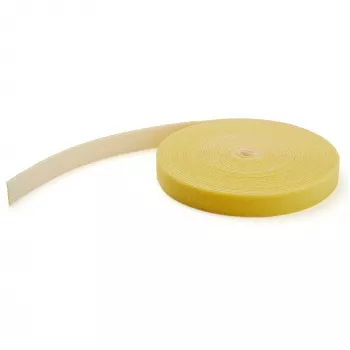 StarTech.com 25ft Hook and Loop Roll - Cut-to-Size Reusable kaabel Ties - Bulk Industrial Wire Fastener Tape /Adjustable Fabric Wraps kollane / Resuable Self Gripping kaabel Management Straps