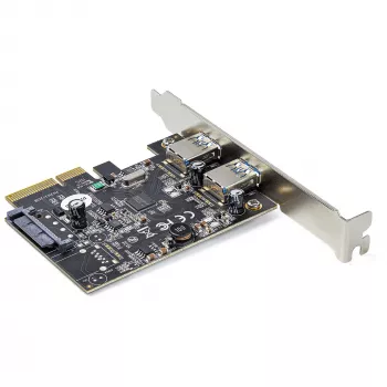 StarTech.com 2-pordine USB PCIe kaart kiirusega 10 Gbps pordi kohta – USB 3.1/3.2 Gen 2 Type-A PCI Express 3.0 x2 hostkontrolleri laienduskaart – lisaseadme adapterkaart – täis-/madalprofiil – Windows ja Linux