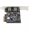 StarTech.com 2-pordine USB PCIe kaart kiirusega 10 Gbps pordi kohta – USB 3.1/3.2 Gen 2 Type-A PCI Express 3.0 x2 hostkontrolleri laienduskaart – lisaseadme adapterkaart – täis-/madalprofiil – Windows ja Linux