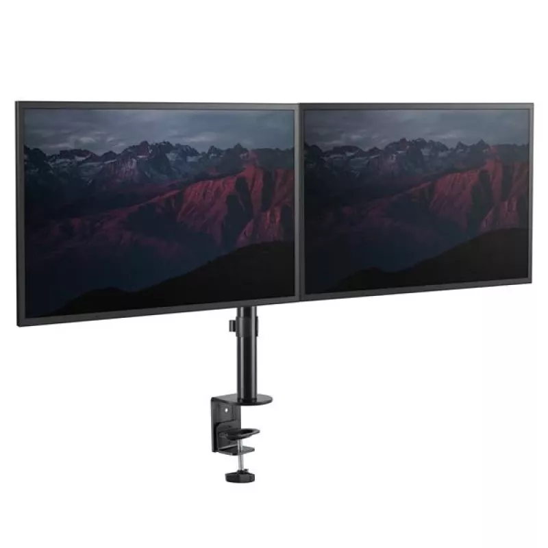 StarTech.com lauale kinnitatav kahe monitori käsi - lauaklamber, VESA-ühilduv monitorikinnitus kuni 32-tollistele ekraanidele - ergonoomiline liigendatud monitorikäsi - kõrguse reguleerimine/kallutamine/pööramine/rotatsioon