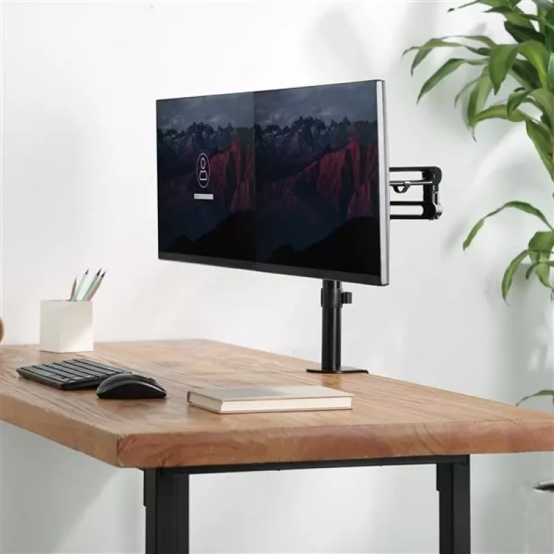 StarTech.com lauale kinnitatav kahe monitori käsi - lauaklamber, VESA-ühilduv monitorikinnitus kuni 32-tollistele ekraanidele - ergonoomiline liigendatud monitorikäsi - kõrguse reguleerimine/kallutamine/pööramine/rotatsioon
