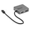 StarTech.com USB-C mitmepordiadapter - USB 3.1 Gen 2 USB-C minidokk - USB-C to 4K HDMI või 1080p VGA video - 10Gbps USB-A USB-C, GbE - kaasaskantav reisimissülearvuti dokk - töötab Thunderbolt 3-ga