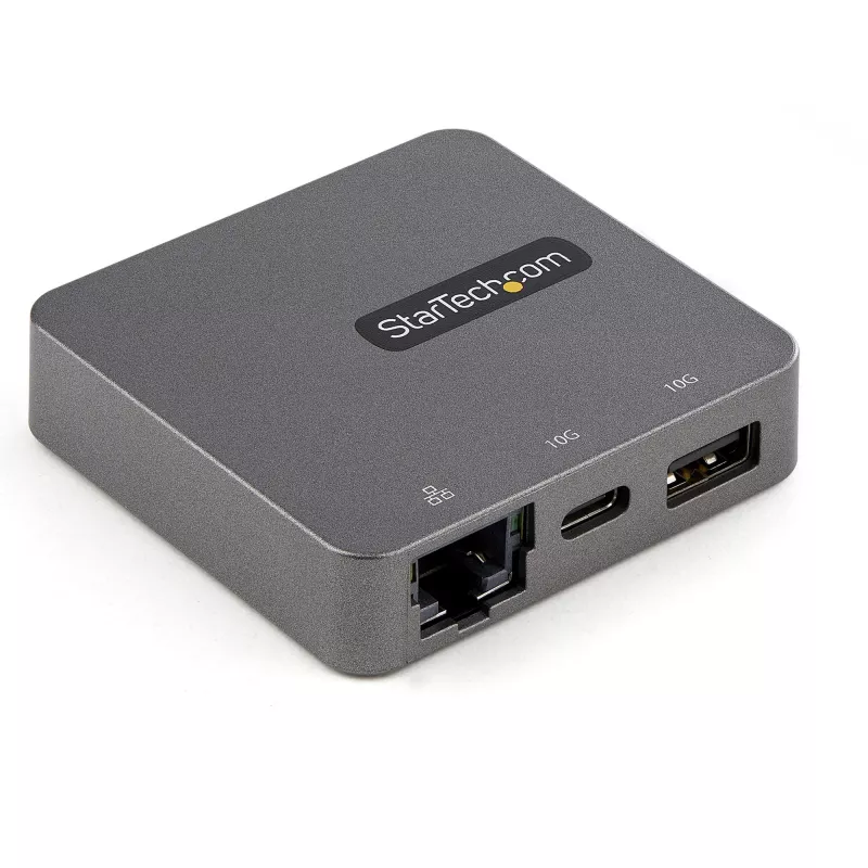 StarTech.com USB-C mitmepordiadapter - USB 3.1 Gen 2 USB-C minidokk - USB-C to 4K HDMI või 1080p VGA video - 10Gbps USB-A USB-C, GbE - kaasaskantav reisimissülearvuti dokk - töötab Thunderbolt 3-ga