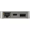 StarTech.com USB-C mitmepordiadapter - USB 3.1 Gen 2 USB-C minidokk - USB-C to 4K HDMI või 1080p VGA video - 10Gbps USB-A USB-C, GbE - kaasaskantav reisimissülearvuti dokk - töötab Thunderbolt 3-ga
