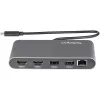 StarTech.com Dual-Monitor Thunderbolt Mini Dock, 4K 60Hz HDMI, draiverivaba jaotur Windowsile ja Macile, Gigabit Ethernet, 1x USB 5 Gbit/s ja 1x USB 2.0, 11 tolli (28 cm) kaabel