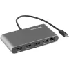 StarTech.com Dual-Monitor Thunderbolt Mini Dock, 4K 60Hz HDMI, draiverivaba jaotur Windowsile ja Macile, Gigabit Ethernet, 1x USB 5 Gbit/s ja 1x USB 2.0, 11 tolli (28 cm) kaabel