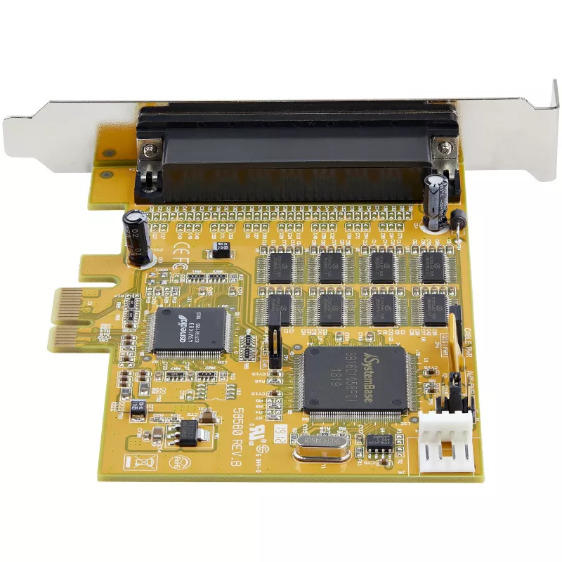 StarTech.com 8-pordiline PCI Express RS232 jadaadapterkaart, PCIe RS232 jadakaart, 16C1050 UART, mitmepordiline jada DB9 kontroller/laienduskaart, 15 kV ESD kaitse, ainult Windowsile – TAA