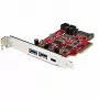StarTech.com 5-pordine USB PCIe kaart – 10 Gbps USB 3.1 Gen 2 PCIe kaart, 1x USB-C ja 2x USB-A – 1x 2-pordine IDC (sisemine 5 Gbps USB päisepikendus) – USB C PCI Express kontrollerkaart