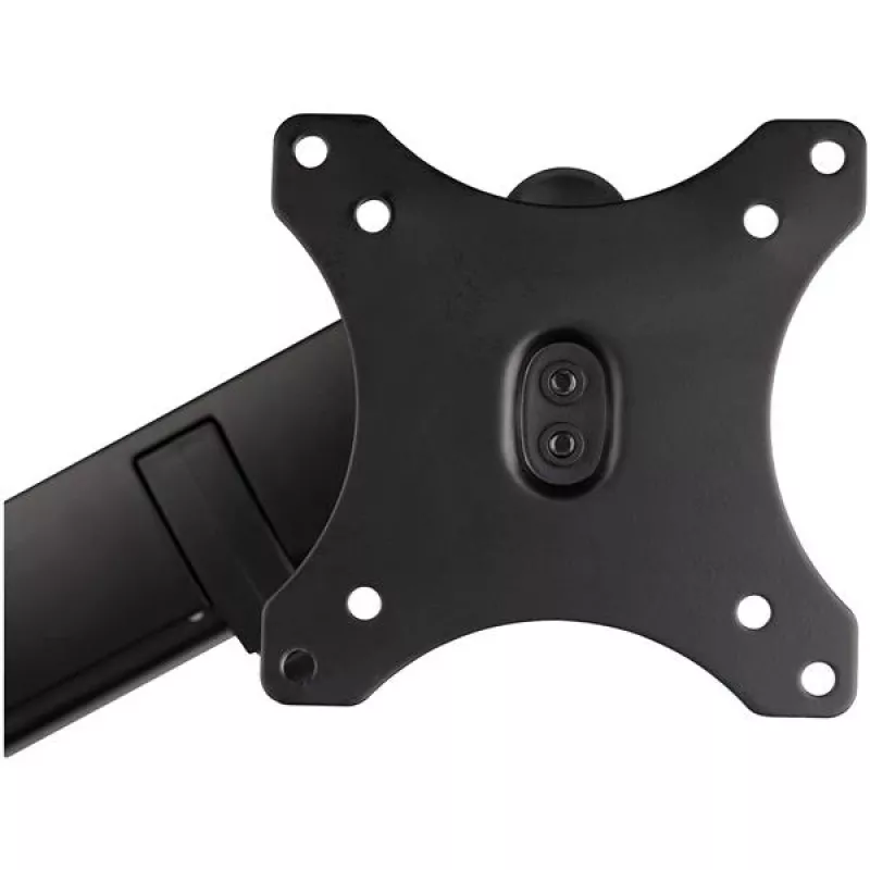 StarTech.com lauale kinnitatav monitorihoidik 2x USB 3.0 pordiga, täisliikuv ühe monitori alus, kuni 34-tollisele (17,6 naela/8 kg) VESA-ekraanile, klamber-/läbiviigukinnitus, mehaaniline vedru