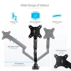 StarTech.com lauale kinnitatav monitori õlg 2 USB 3.0 pordiga, õhuke täisliikuv ühe monitori kinnitus, kuni 34 tolli (17,6 naela/8 kg) VESA ekraan, klambri-/aasakinnitus, mehaaniline vedru