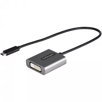 StarTech.com USB-C - DVI-adapter - 1920x1200p USB-C - DVI-D-adapteri dongel - USB USB-C - DVI-ekraan/monitor - videomuundur - Thunderbolt 3-ga ühilduv - 12-tolline pikk lisakaabel - CDP2DVI täiendatud versioon