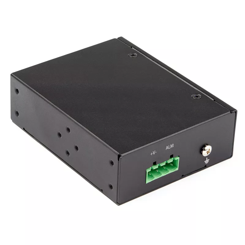 StarTech.com PoE+ tööstuslik fiiber-Ethernet meediakonverter 60W - SFP RJ45-le - ühemoodiline/mitmemoodiline fiiber vask-Gigabit Ethernetile - kompaktne suurus - IP-30/ -40 kuni +75°C