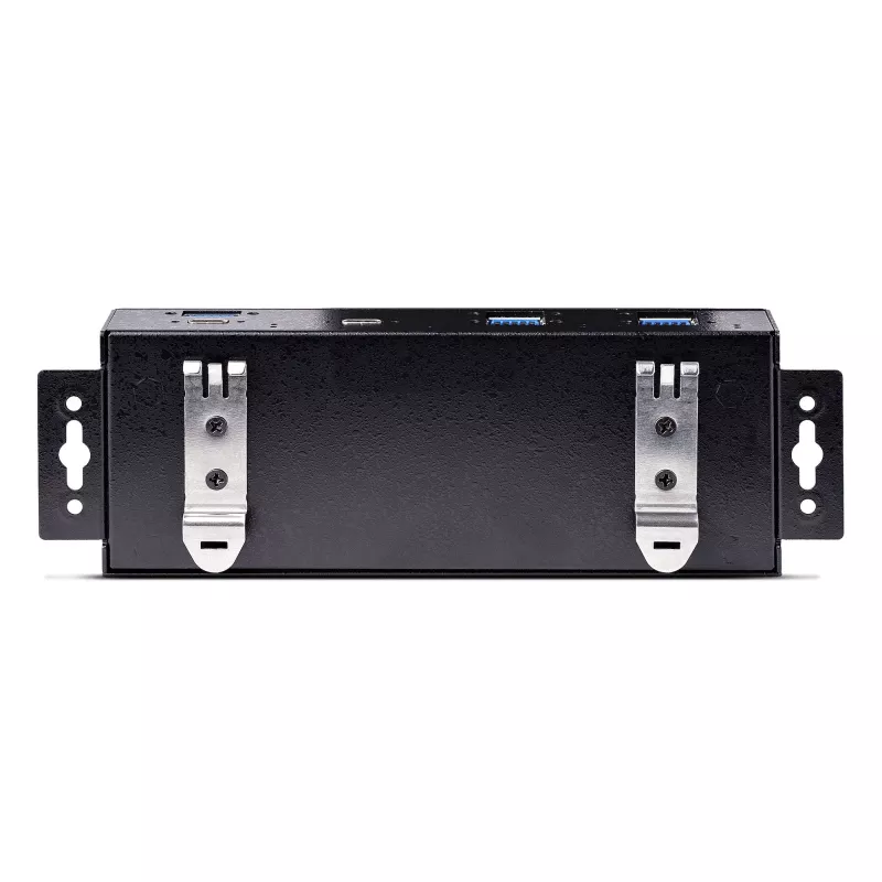 StarTech.com 7-pordiline tööstuslik USB 10 Gbps jaotur toiteadapteriga, metallist, paigaldatav, 5x USB-A ja 2x USB-C allavooluporti, ESD-kaitse, toitega USB-jaotur, TAA