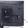 StarTech.com Universal TV Accessory Mount - reguleeritav teleri- ja seinakinnitusklamber - meediapleierid/ruuter/modem/AV-lülitid ja pikendajad/Apple TV - peidetud kaablikarbi kinnitus teleri taha - 5 kg
