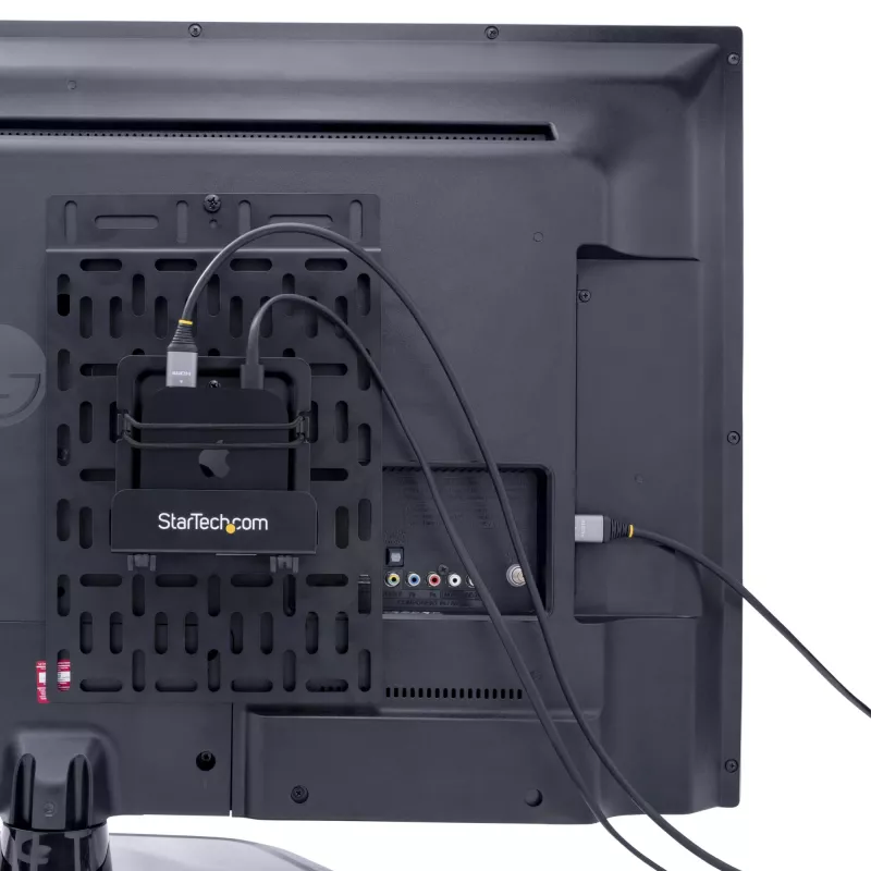 StarTech.com Universal TV Accessory Mount - reguleeritav teleri- ja seinakinnitusklamber - meediapleierid/ruuter/modem/AV-lülitid ja pikendajad/Apple TV - peidetud kaablikarbi kinnitus teleri taha - 5 kg