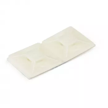 StarTech.com 100-Pack Kaablisidemete Kinnitusdetailid Kleepuvate Alustega kuni 4,6 mm Laiadele Sidemetele - Nailon/Plastik Tõmblukuga Sidemete Kinnitused - Elektri-/Võrgukaabli Mähise Kinnitused / 94V-2 Tule- ja UL-hinnanguga TAA