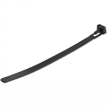 StarTech.com 6-tollised (15 cm) korduvkasutatavad kaablisidemed - 1/4 tolli (7 mm) laiad, 1-3/8 tolli (35 mm) kimbu läbimõõt, 50 naela (22 kg) tõmbetugevus, avatavad nailonsidemed, sise-/välistingimustesse, 94V-2/UL loetletud, 100 tk pakend - Must