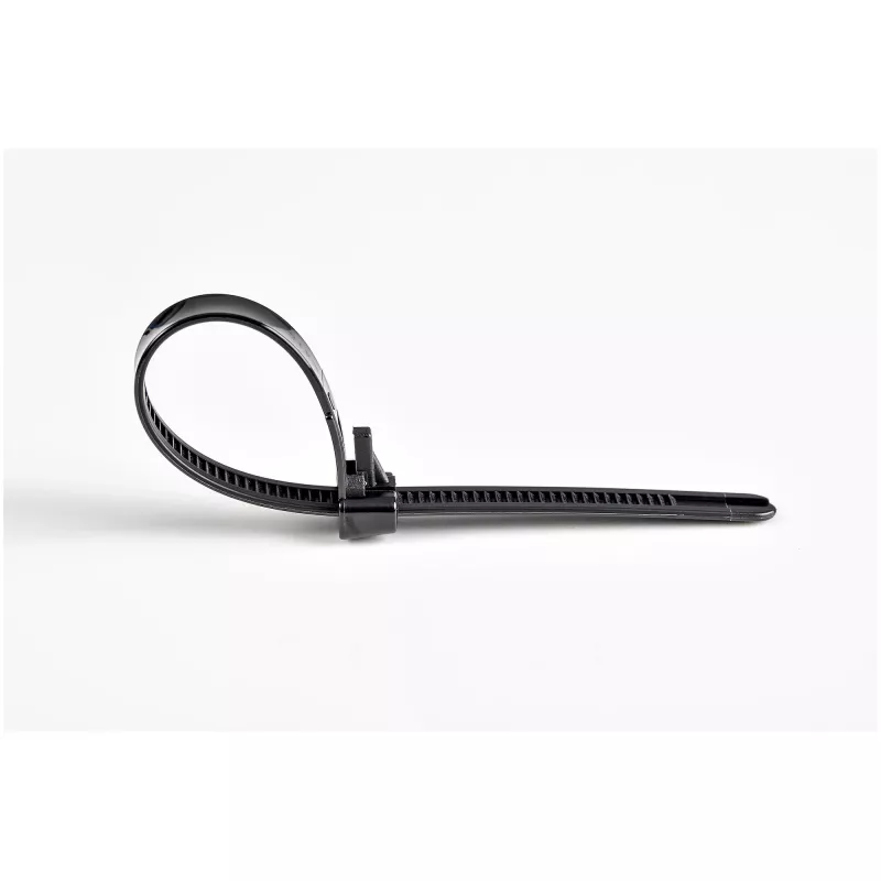 StarTech.com 6-tollised (15 cm) korduvkasutatavad kaablisidemed - 1/4 tolli (7 mm) laiad, 1-3/8 tolli (35 mm) kimbu läbimõõt, 50 naela (22 kg) tõmbetugevus, avatavad nailonsidemed, sise-/välistingimustesse, 94V-2/UL loetletud, 100 tk pakend - Must