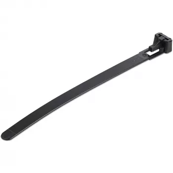 StarTech.com 5 tolli (12 cm) korduvkasutatavad kaablisidemed – 1/4 tolli (7 mm) laiad, 1-1/8 tolli (30 mm) kimbu läbimõõt, 50 naela (22 kg) tõmbetugevus, vabastatavad nailonsidemed, sise-/välistingimustesse, 94V-2/UL nimekirjas, 100 pakk – must