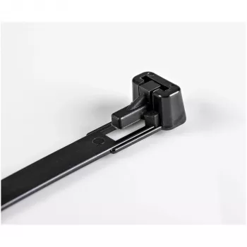 StarTech.com 5 tolli (12 cm) korduvkasutatavad kaablisidemed – 1/4 tolli (7 mm) laiad, 1-1/8 tolli (30 mm) kimbu läbimõõt, 50 naela (22 kg) tõmbetugevus, vabastatavad nailonsidemed, sise-/välistingimustesse, 94V-2/UL nimekirjas, 100 pakk – must