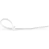 StarTech.com 4-tollised (10cm) kaablisidemed - 1/16 tolli (2mm) laiad, 7/8 tolli (22mm) kimbu läbimõõt, 18 naela (8kg) tõmbetugevus, nailonist iselukustuvad tõmbsidemed kumera otsaga - 94V-2/UL nimekirjas, 1000 pakk - valge